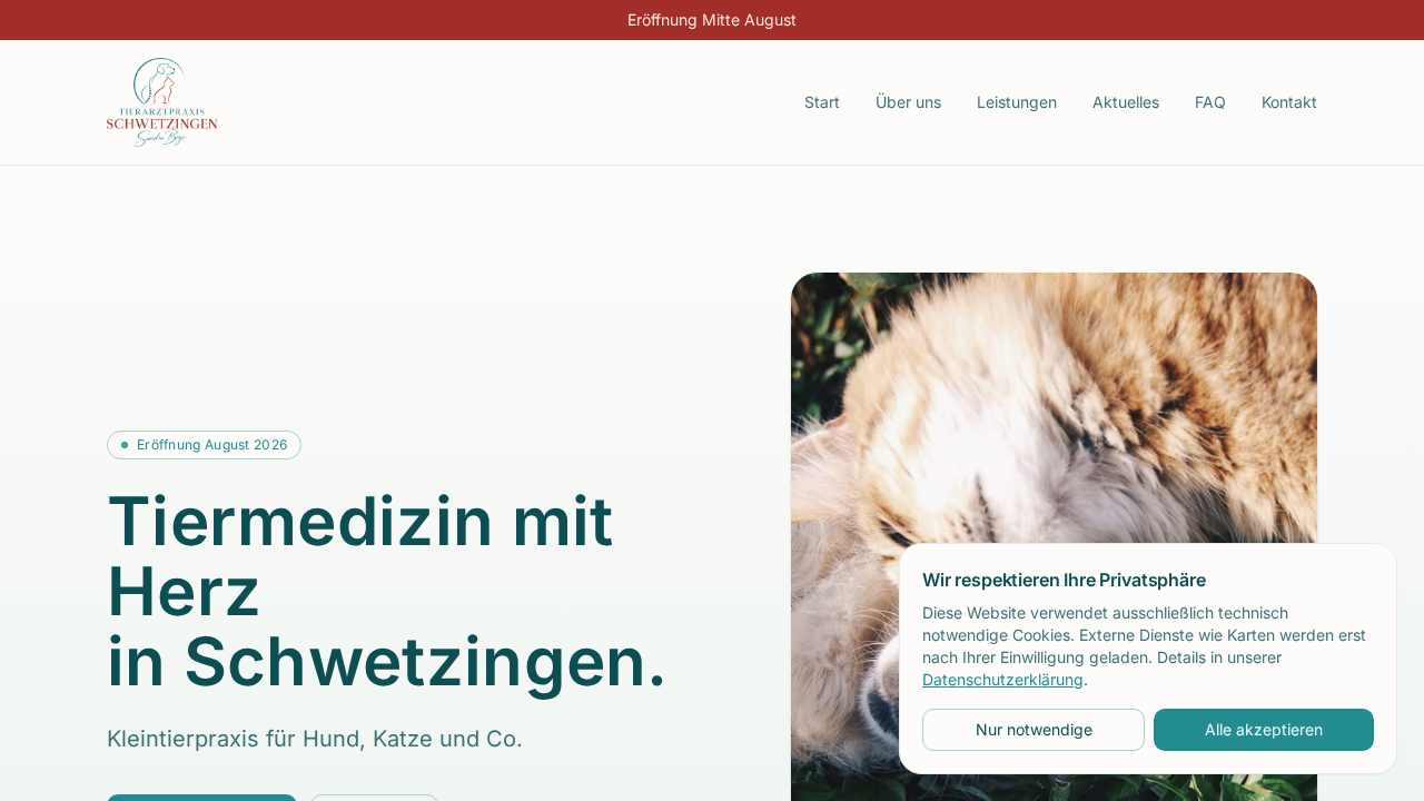 Tierarzt Schwetzingen – Vorschau der Webseite tierarzt-schwetzingen.de